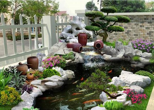 Mẫu tiểu cảnh sân vườn phong cách Việt