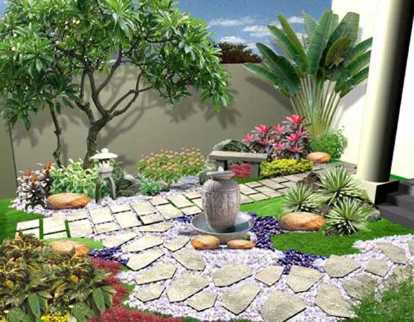 Tiểu cảnh sân vườn trong nhà - Cách thiết kế tiểu cảnh sân vườn trong nhà đẹp khó cưỡng