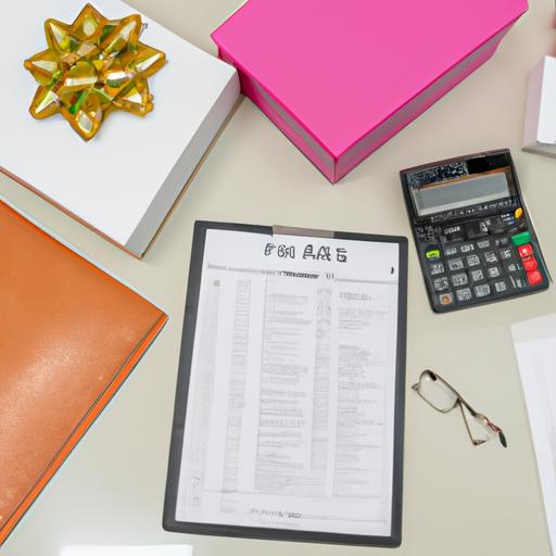 Tax deductible business gifts on an office desk can be a reminder of appreciation from clients or partners.